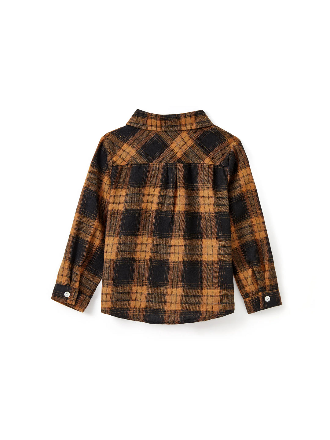 Weihnachten Familie Passende Sets Braun & Schwarz Karo Kariert Langarm Botton Dwon Top / Kleid / Strampler bräunlichschwarz