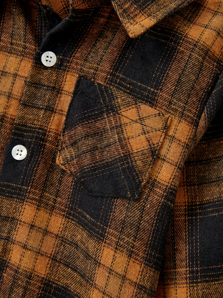 Ensembles de Noël assortis pour toute la famille, à carreaux marron et noir, haut à manches longues, robe et barboteuse, marron et noir