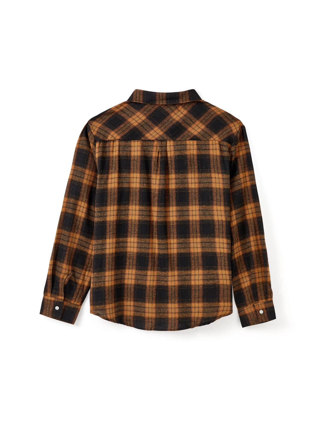 Weihnachten Familie Passende Sets Braun & Schwarz Karo Kariert Langarm Botton Dwon Top / Kleid / Strampler bräunlichschwarz