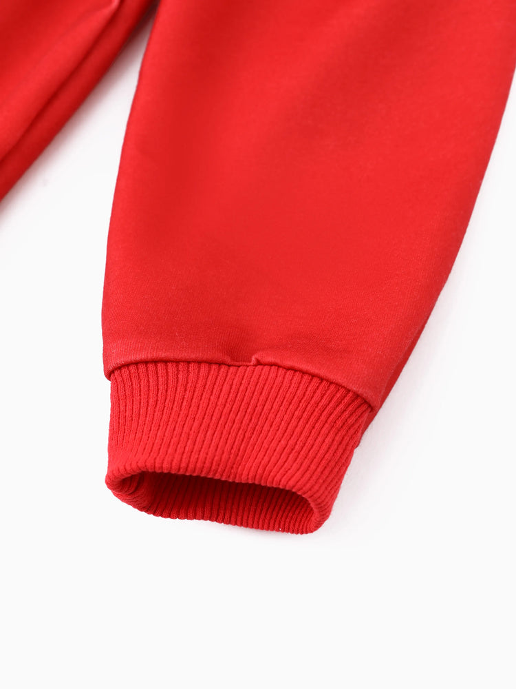 Ensemble 2 pièces sweat-shirt à volants et leggings Minnie pour petite fille Disney Mickey et ses amis, rouge