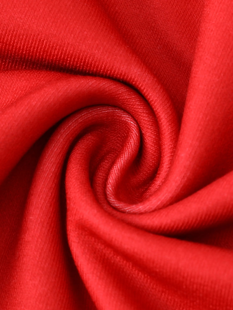 Ensemble 2 pièces sweat-shirt à volants et leggings Minnie pour petite fille Disney Mickey et ses amis, rouge