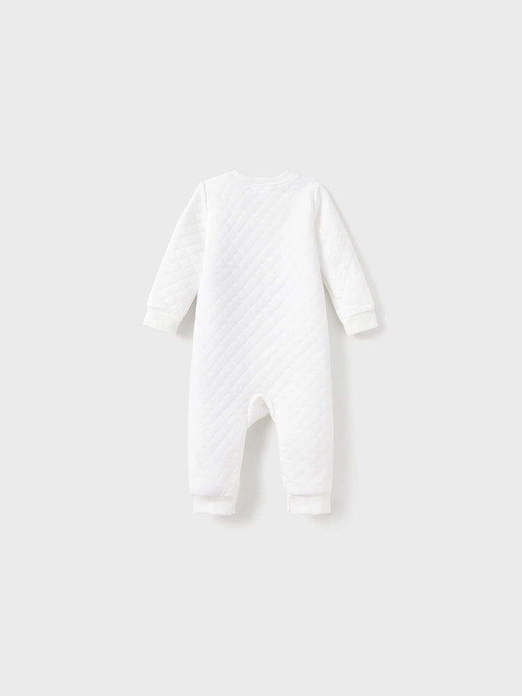 Christmas Family Matching Reindeer Print Long-sleeve Tops White