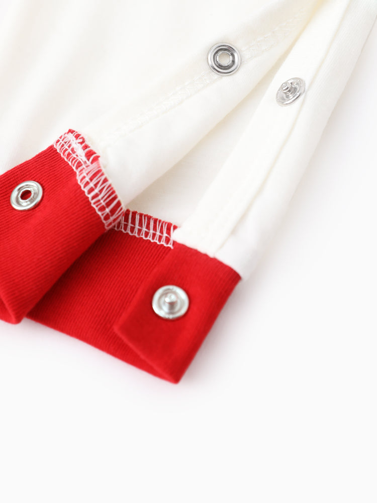 Peppa Pig Family matching Christmas Print Colorblock Pajamas Sets with Christmas Socks