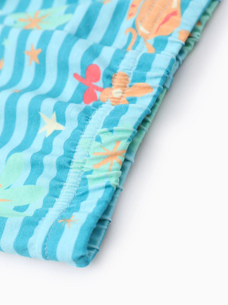 Disney Princess Toddler Girl 2pcs Naia? Jasmine Ruffle-hem Long-sleeve Top And Floral/Shell Stripe Pattern Leggings Set Green