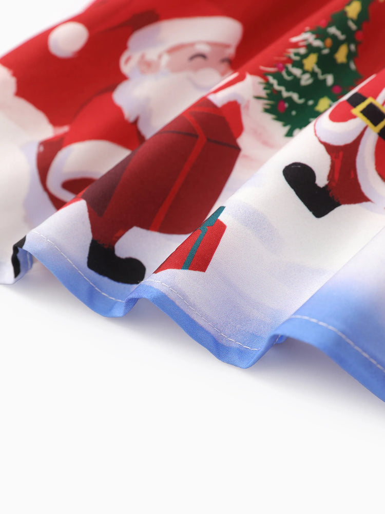 Toddler Girl Hyper-Tactile 3D Design Christmas Dress Red