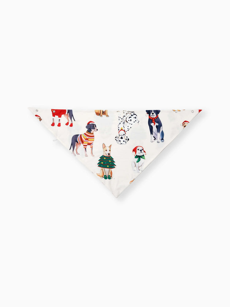 Pyjama de Noël familial assorti, joli ensemble de pyjamas à col pour chien et chaussettes de Noël, abricot clair