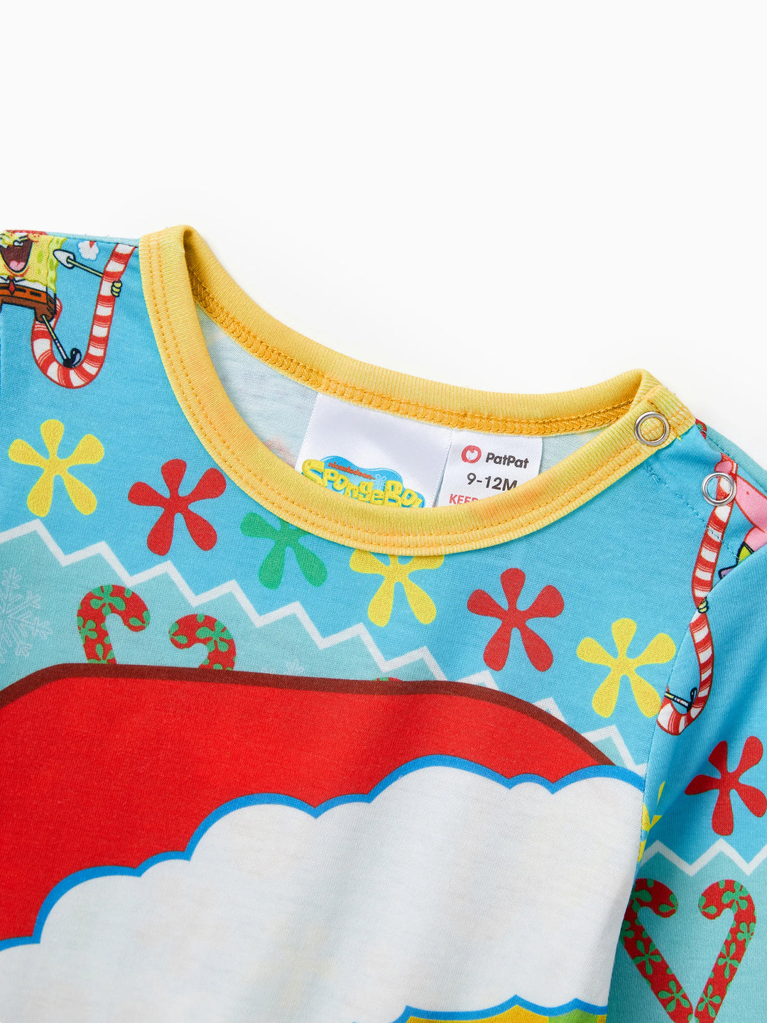 SpongeBob SquarePants Family matching Christmas Print Pajamas Sets with Christmas Socks