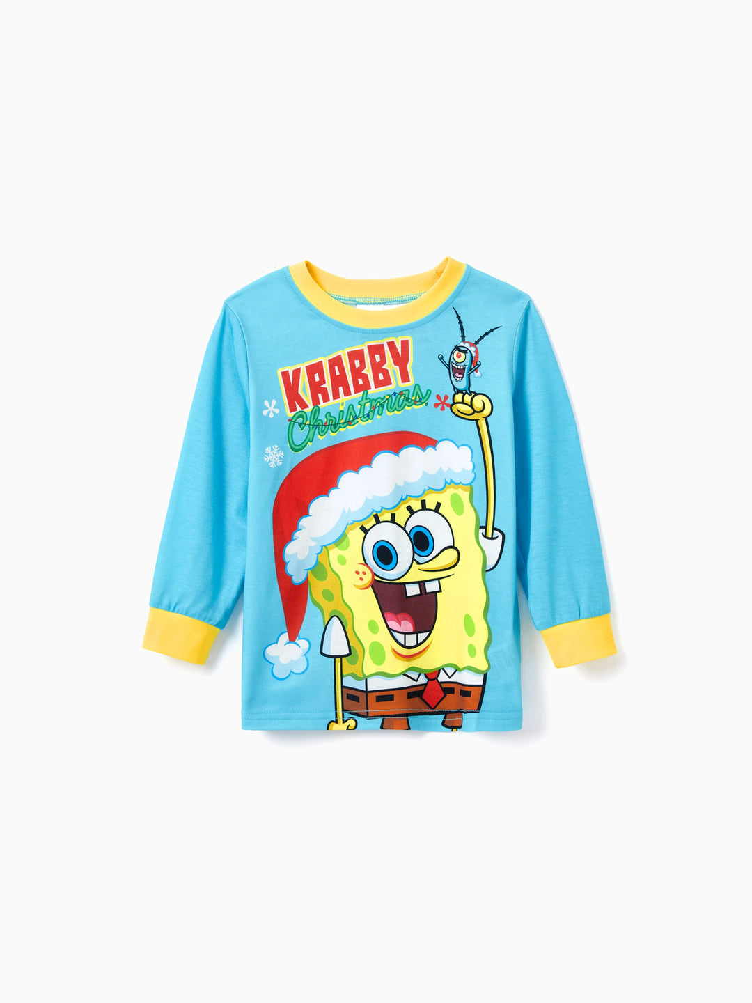 SpongeBob SquarePants Family matching Christmas Print Pajamas Sets with Christmas Socks