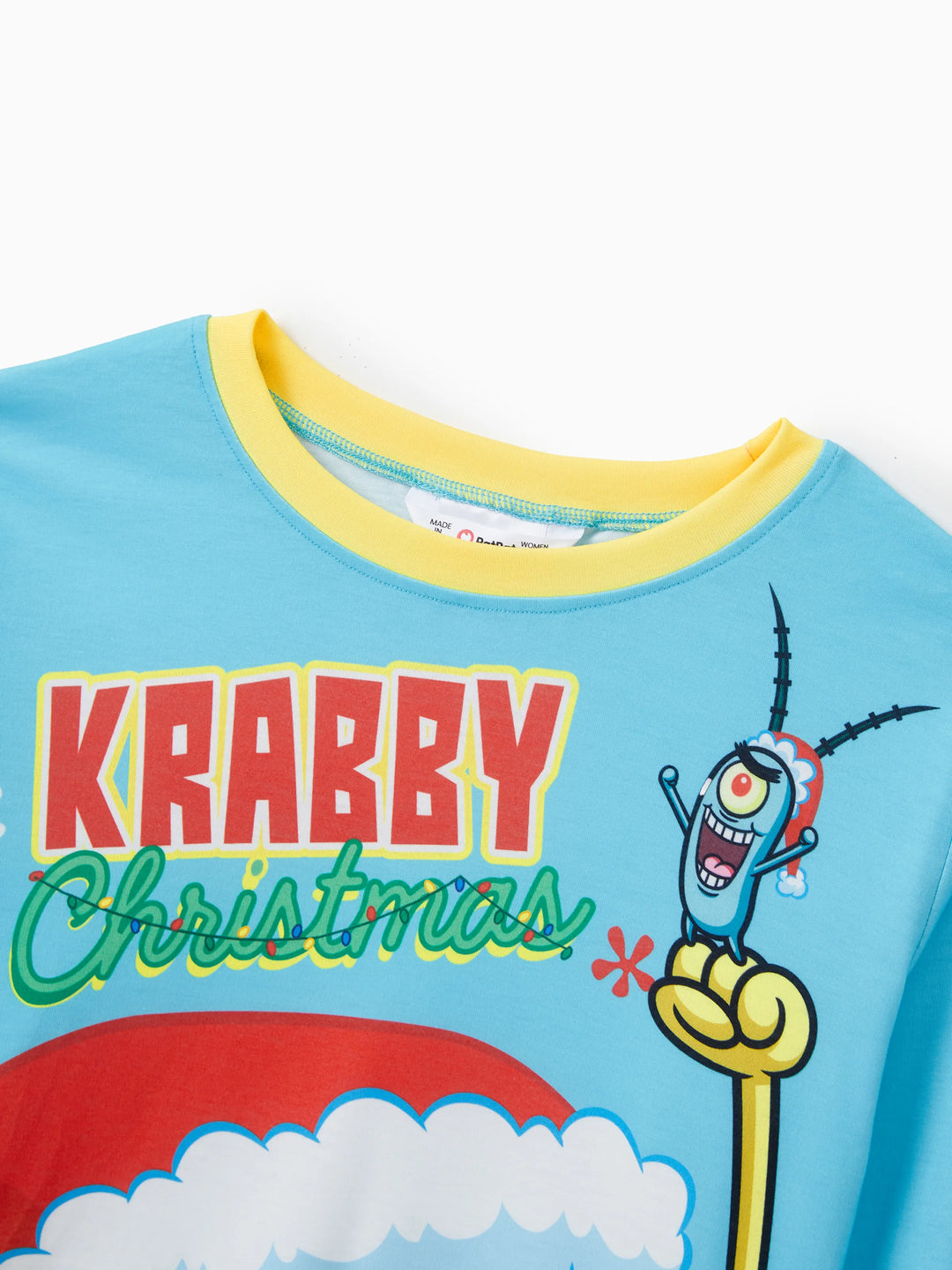 SpongeBob SquarePants Family matching Christmas Print Pajamas Sets with Christmas Socks