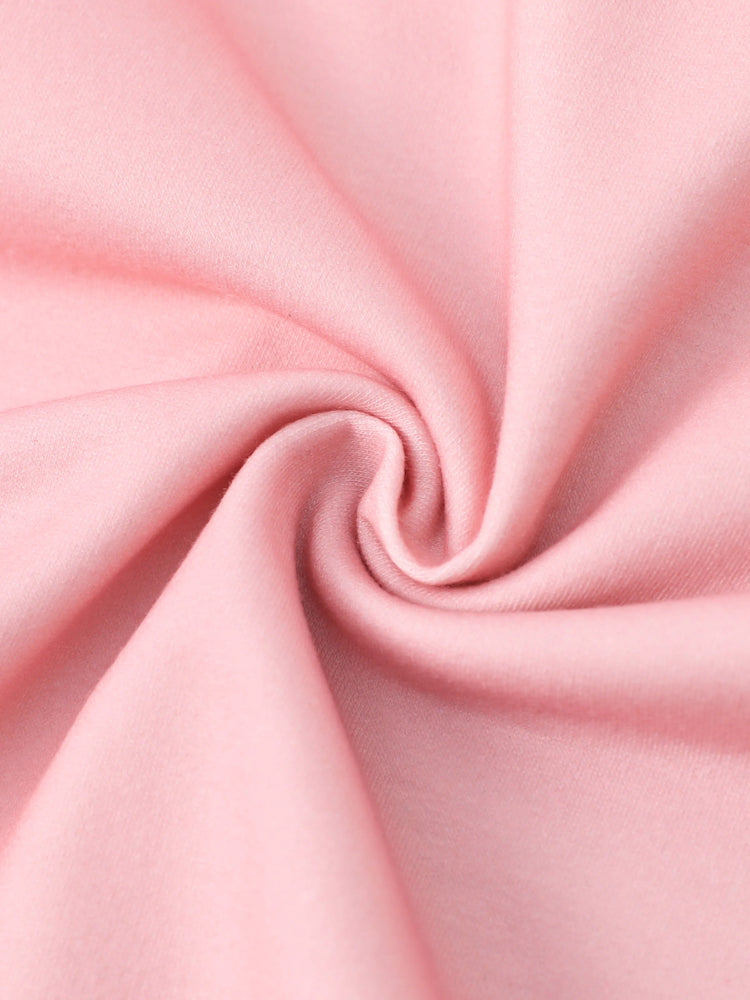 Disney Stitch Kid Girl 2pcs Floral And Palm Pattern Ruffled Long-sleeve Sweatshirt And Pants Set Lightorangepowder