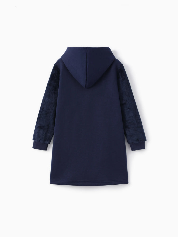 Harry Potter Kid Girl 1pc Owl 3D Envelop Plush Long-sleeve Hooded Dress 
 royalblue