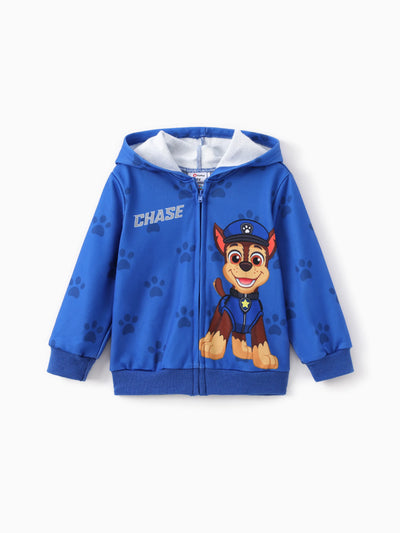 PAW Patrol Toddler Boy 1pc Chase Paw Pattern Hooded Jacket Blue