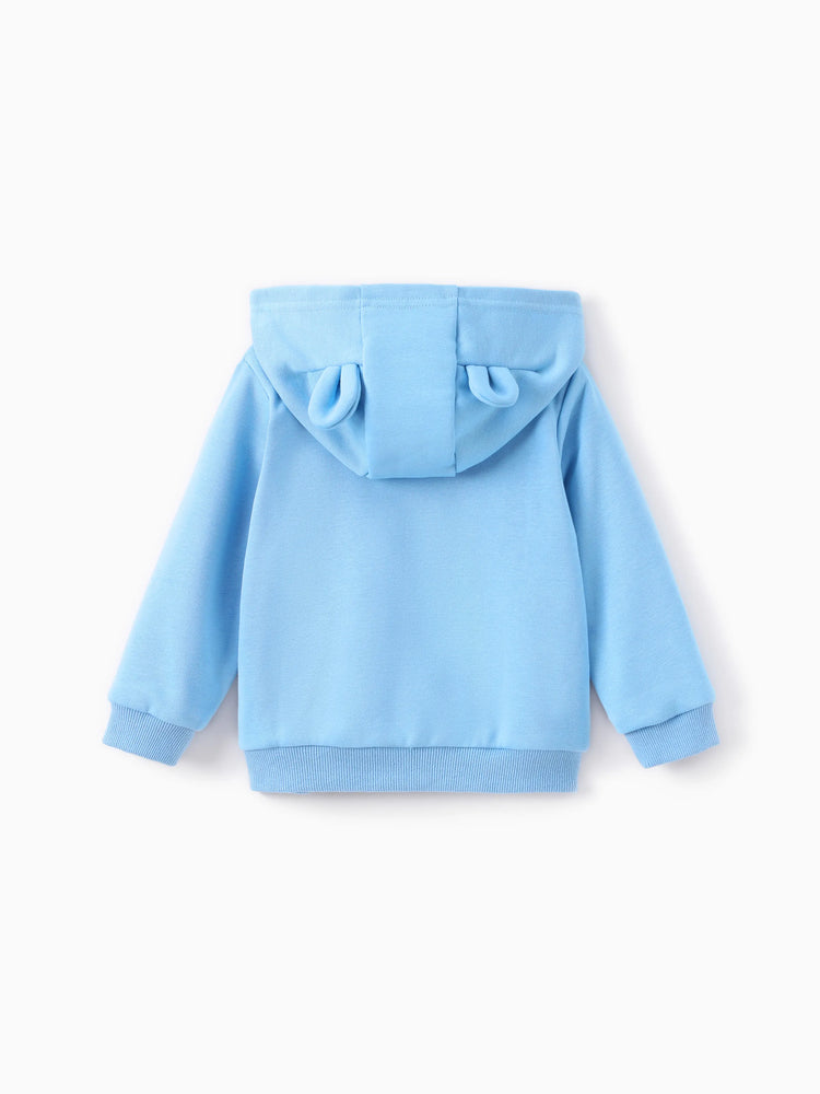 Looney Tunes Baby/Toddler Boy 1pc Character Print Hooded Jacket With 3D Ear Blue