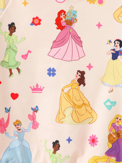 Disney Princess Toddler Girl 2pcs Ruffled Sweatshirt And Pants Set OffWhite