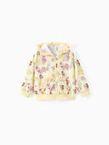 Disney Princess Baby/Toddler Girl Belle Floral Pattern Ruffled Hooded Jacket 
 Yellow