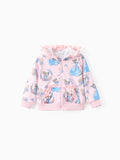 Disney Princess Baby/Toddler Girl Cinderella Floral Pattern Ruffled Hooded Jacket 
 Pink
