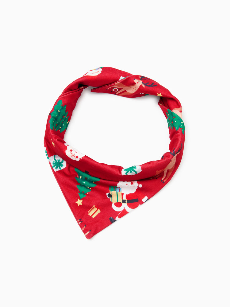 Pyjama de Noël familial, combinaison à capuche et imprimé renne 3D avec chaussettes de Noël, rouge-2