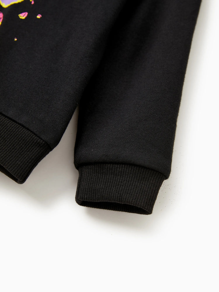 Disney Stitch Family matching 1pc Halloween Pumpkin Glow In The Dark Hoodies Black