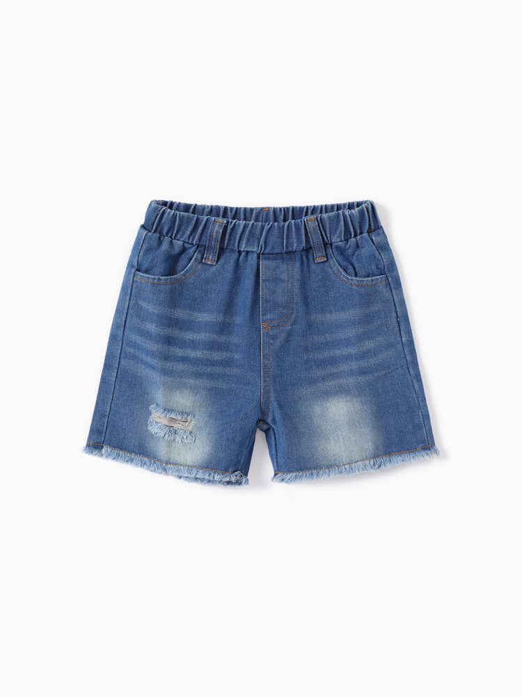 Ensemble 2 pièces pour tout-petit garçon de Pâques avec motif animalier enfantin et trou DENIMBLUE