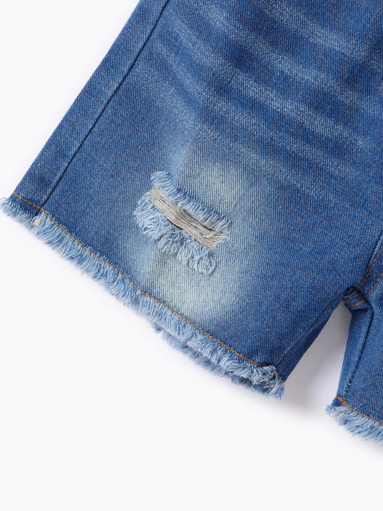 Ensemble 2 pièces pour tout-petit garçon de Pâques avec motif animalier enfantin et trou DENIMBLUE