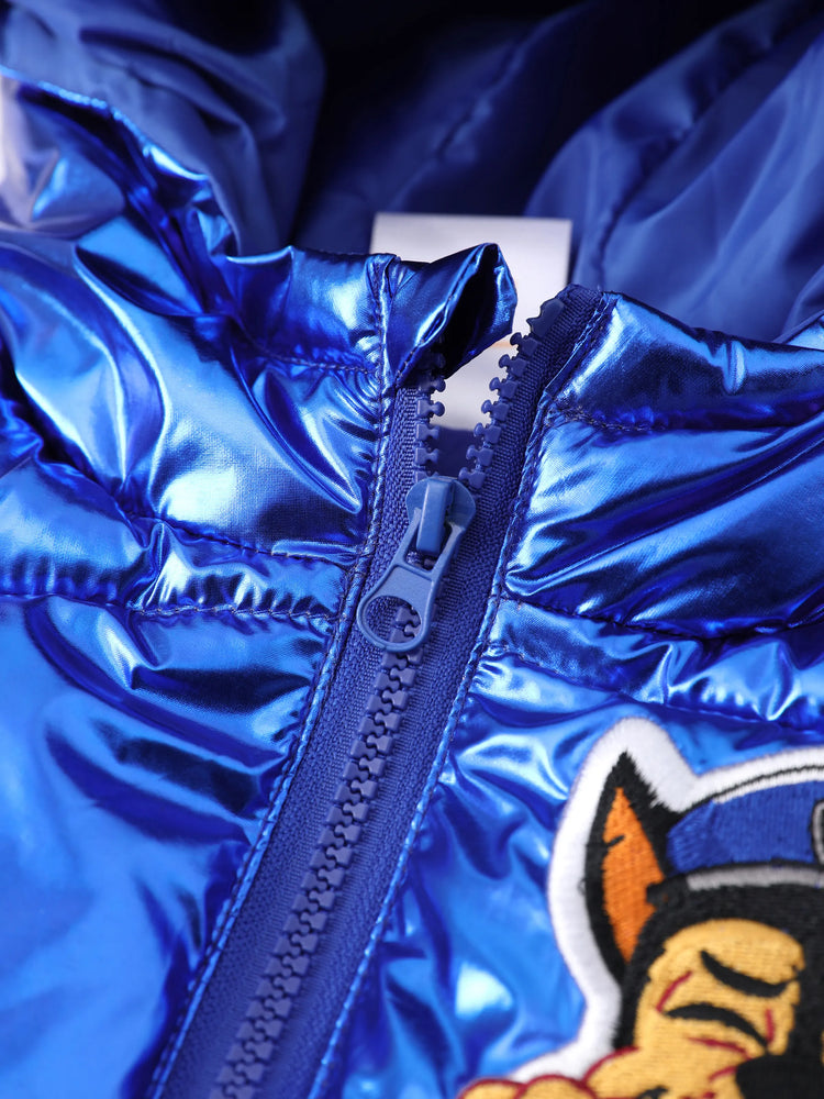 PAW Patrol Toddler Boy Chase Bright Hooded Quilted Puffer Jacket Coat Blue