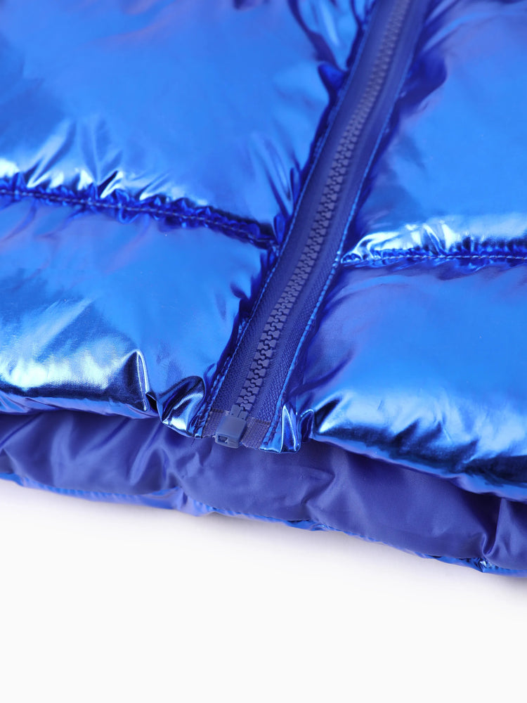 PAW Patrol Toddler Boy Chase Bright Hooded Quilted Puffer Jacket Coat Blue