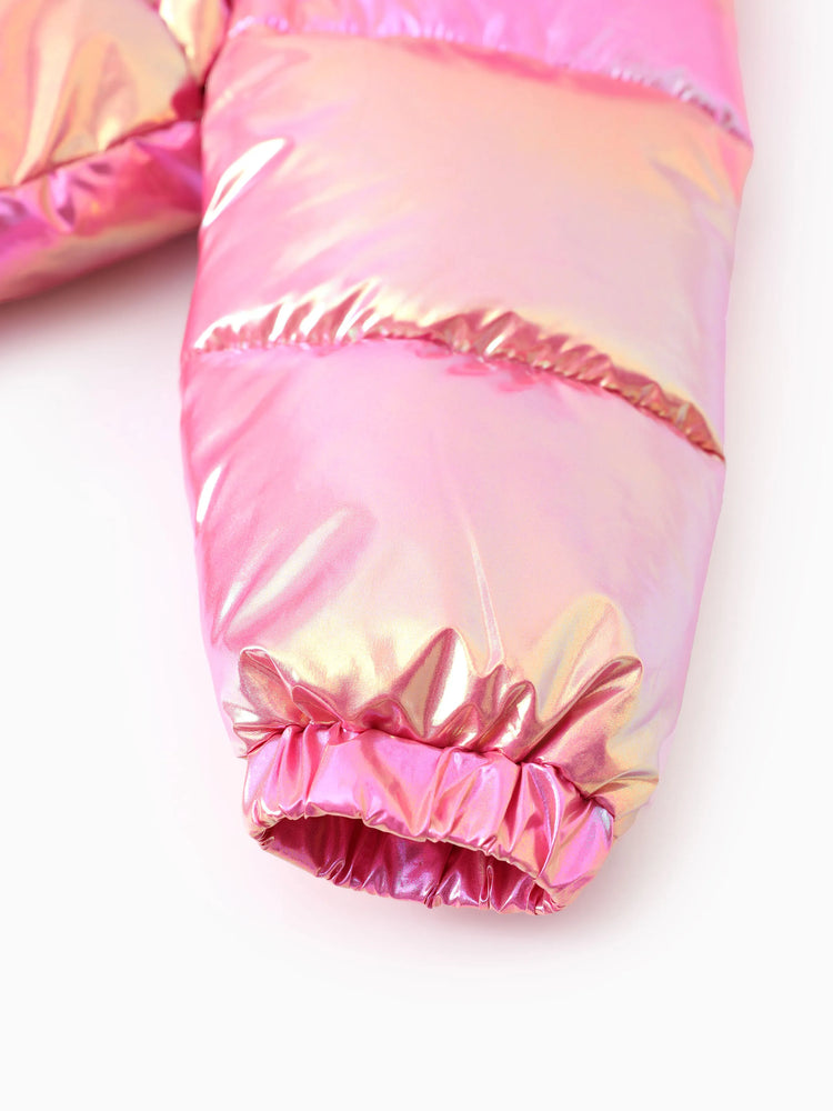 PAW Patrol Toddler Girl 1pc Chase/Skye Bright Hooded Quilted Puffer Jacket Coat Pink