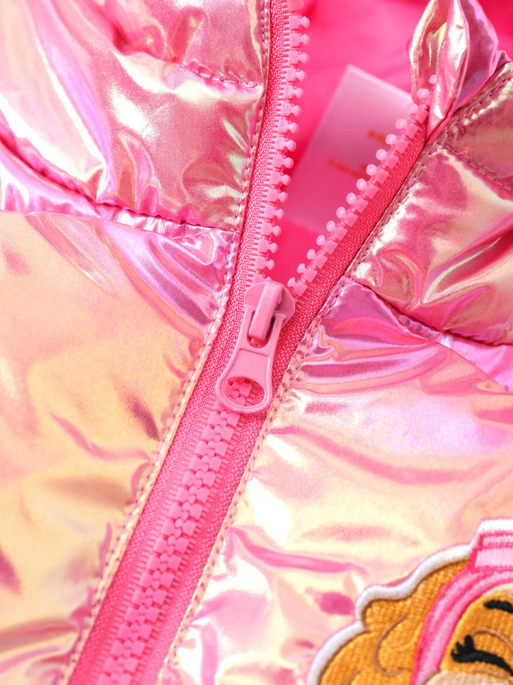 PAW Patrol Toddler Girl 1pc Chase/Skye Bright Hooded Quilted Puffer Jacket Coat Pink