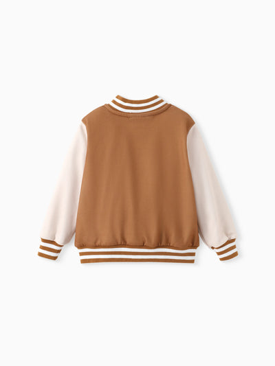 Tom and Jerry Toddler/Kid Boy/Girl Colorblock Long-sleeve Jacket lighttan