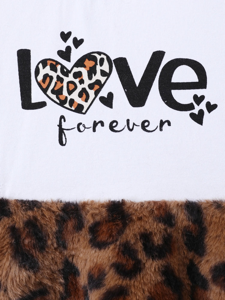 Ensemble 3 pièces pour bébé fille, 95 % coton, manches longues, imprimé léopard, robe polaire et cardigan avec bandeau, kaki