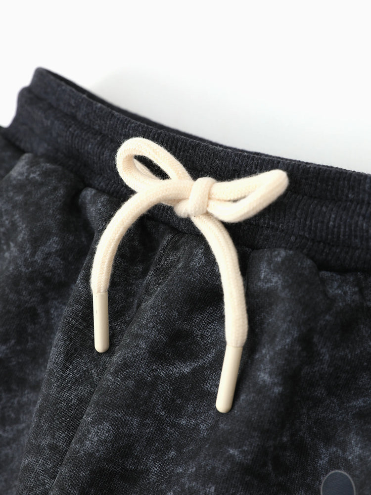 Disney Mickey and Friends Toddler/Kid Boy 2pcs Mickey Mouse Tie-dyed Hoodies And Pants Set Black