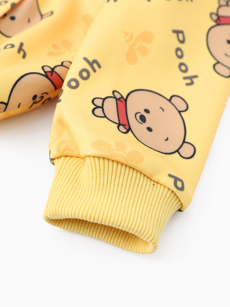 Veste à capuche à imprimé intégral Disney Winnie l'ourson pour bébé/enfant garçon/fille
 Jaune