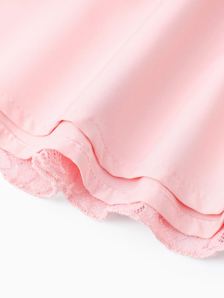 Robe en tulle fleurie en velours brodée rose pour petite fille Princesse Disney Ariel/Jasmine/Raiponce