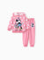 Disney Mickey and Friends Toddler/Kid Girl 2pcs Minnie Mouse Polka dots Hoodie And Pants Set Pink