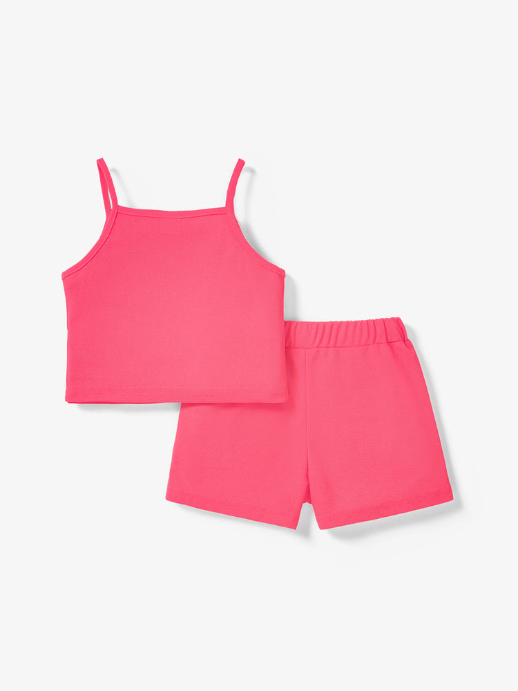 Ensemble 2 pièces caraco et short imprimé papillon pour petite fille Roseo