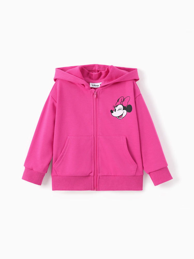 Veste à capuche motif graffiti Disney Mickey et ses amis pour fille Minnie, 1 pièce, Roseo