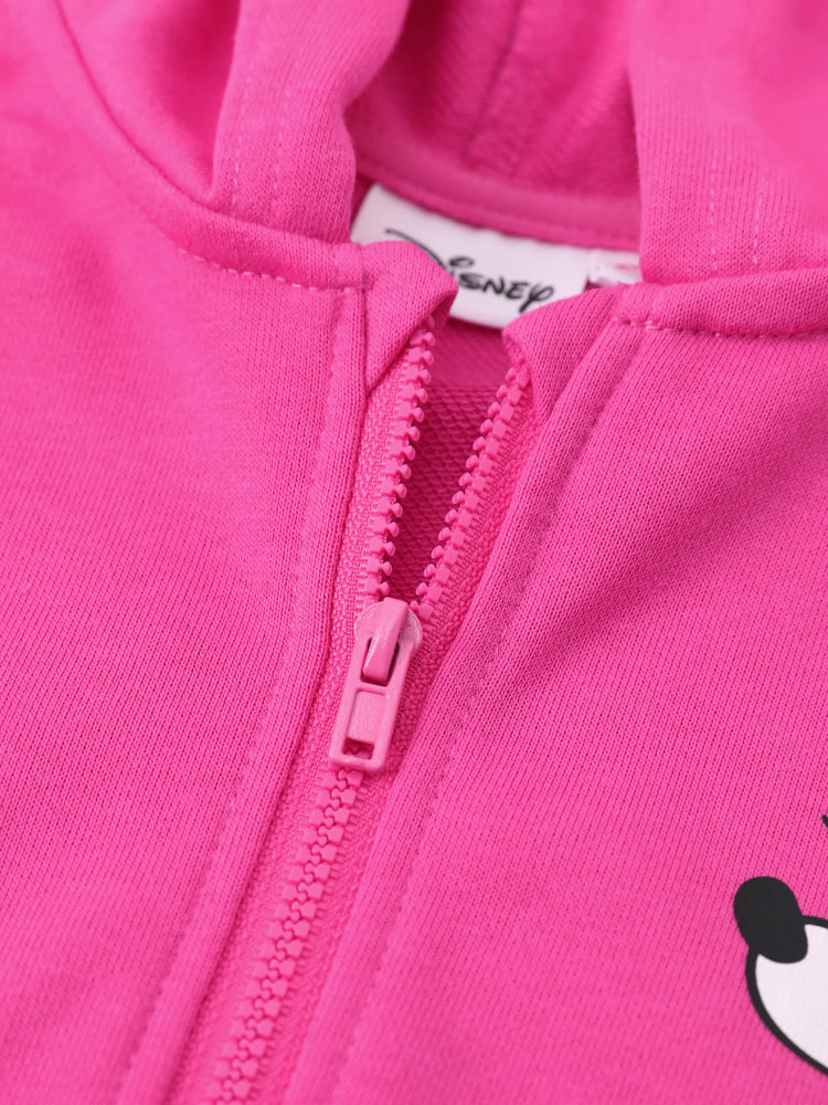 Veste à capuche motif graffiti Disney Mickey et ses amis pour fille Minnie, 1 pièce, Roseo