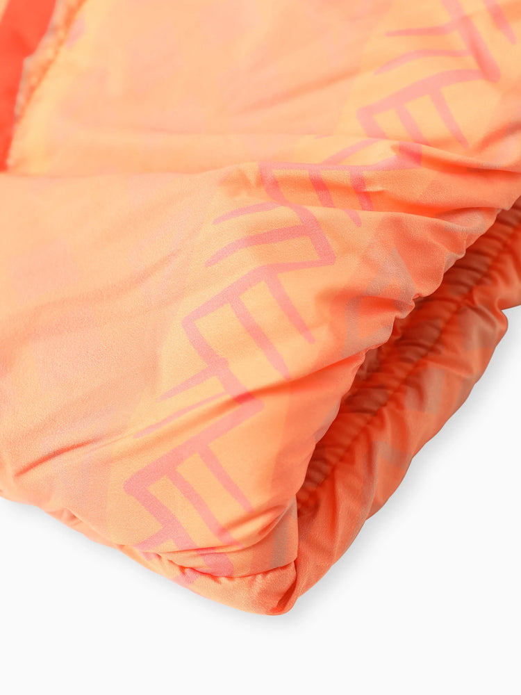 Chaqueta acolchada con capucha y borde de peluche de Moana para niña pequeña de Disney, color naranja, 1 pieza