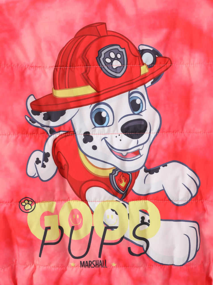 PAW Patrol Toddler/Kid Boy 2pcs Marshall Puffer Jacket Coat With Storage Bag Red