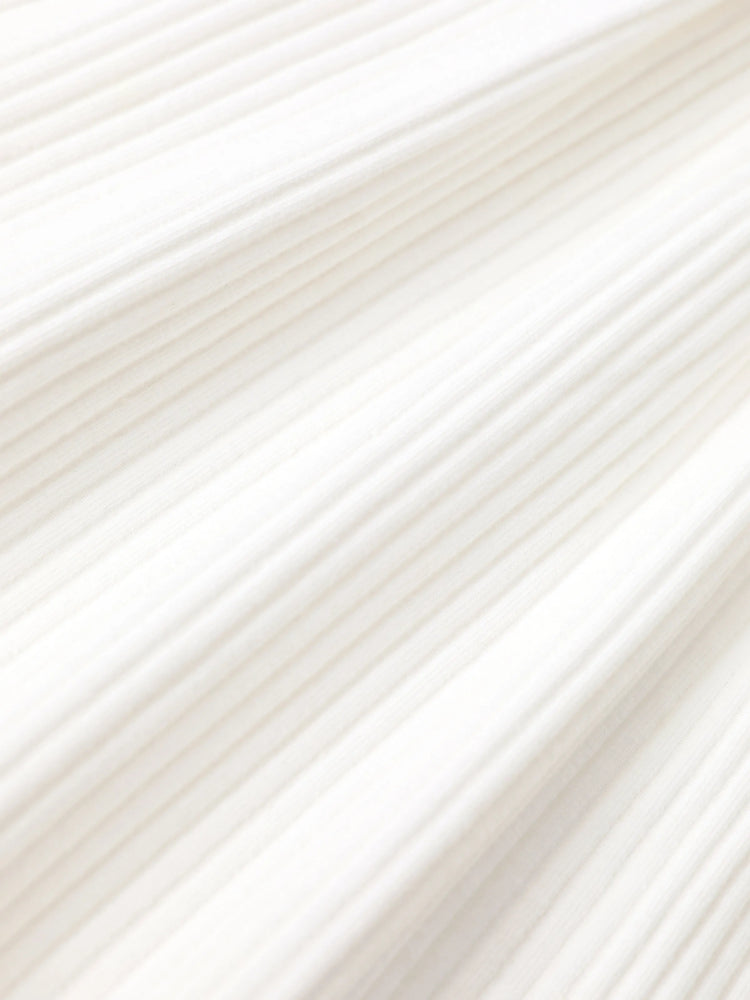 Sweet Solid Color Baby Girl Dress Set, 1pc, Cotton Blend, Holiday, Loose Fit White