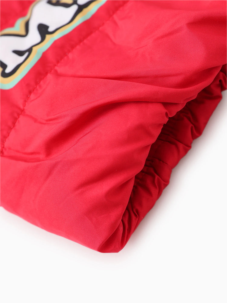 Disney Mickey and Friends Toddler/Kid Boy Mickey Character Print Puffer Jacket Coat With Storage Bag Red