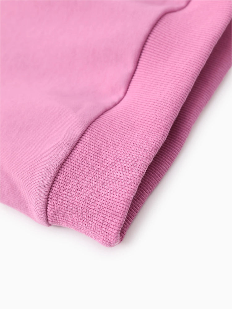 Disney Stitch Kid Girl 2pcs Cotton Character Heart Butterfly Pattern Hoodie And Naia? Leggings Set Pink purple