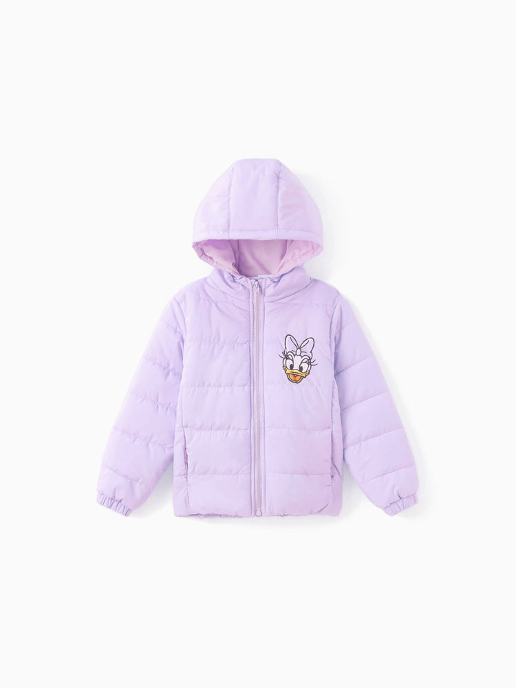 Doudoune à imprimé Daisy pour petite fille Disney Mickey et ses amis avec sac de rangement, violet