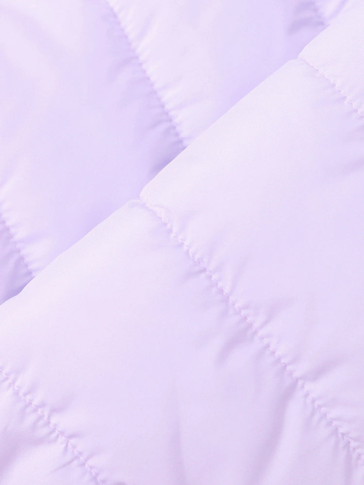 Doudoune à imprimé Daisy pour petite fille Disney Mickey et ses amis avec sac de rangement, violet