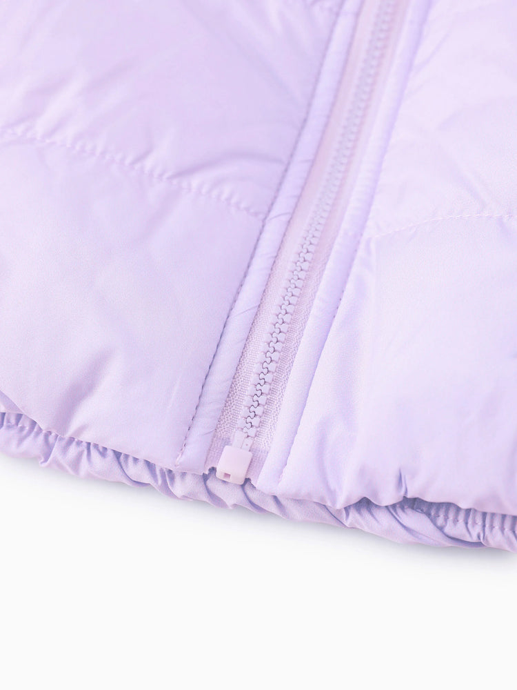 Doudoune à imprimé Daisy pour petite fille Disney Mickey et ses amis avec sac de rangement, violet