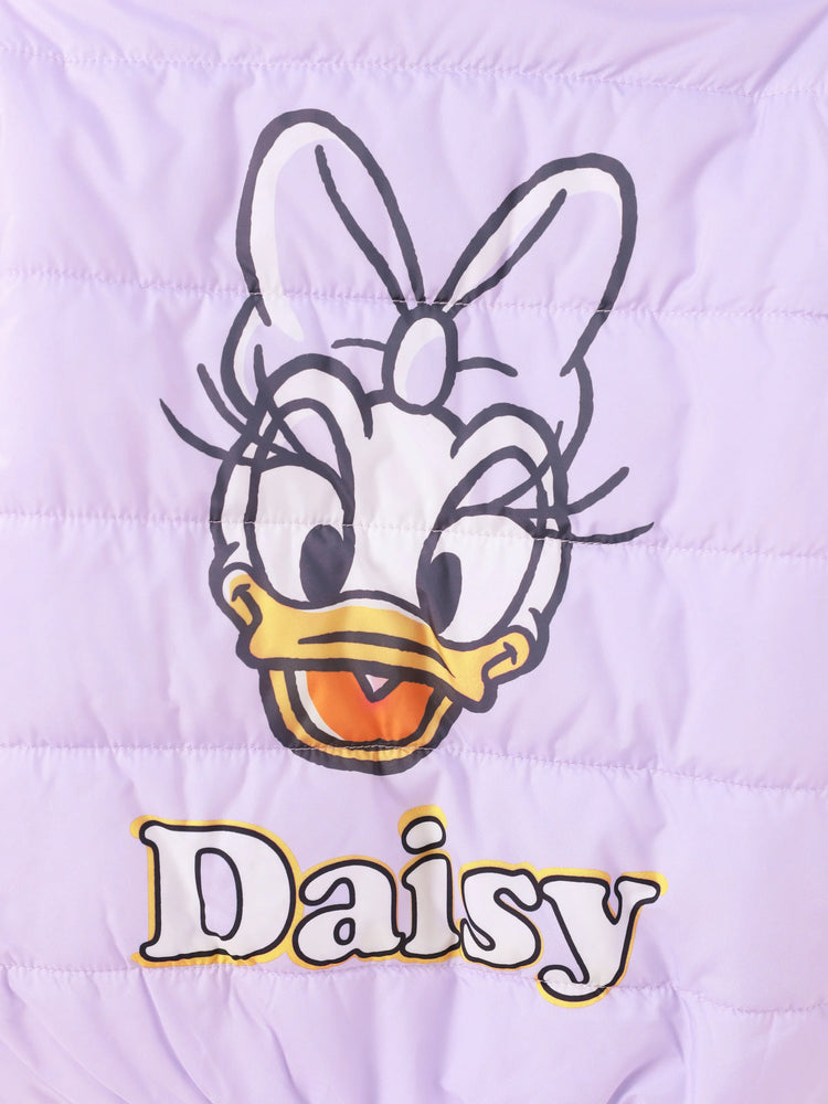 Doudoune à imprimé Daisy pour petite fille Disney Mickey et ses amis avec sac de rangement, violet