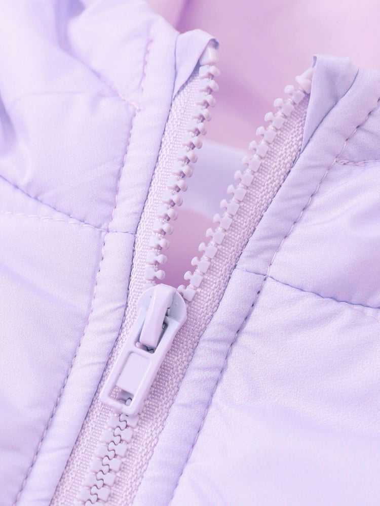 Doudoune à imprimé Daisy pour petite fille Disney Mickey et ses amis avec sac de rangement, violet