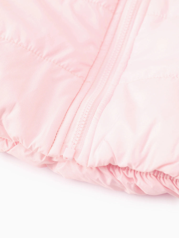 Doudoune à imprimé Minnie Disney Mickey et ses amis pour petite fille avec sac de rangement, rose