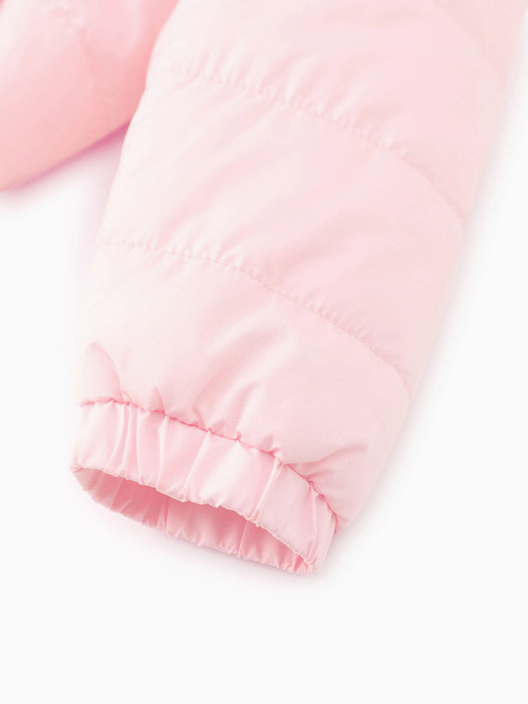 Doudoune à imprimé Minnie Disney Mickey et ses amis pour petite fille avec sac de rangement, rose