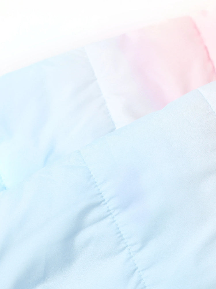 Ensemble 2 pièces veste à capuche et sac de rangement pour petite fille Disney La Reine des Neiges, imprimé dégradé Elsa et Anna
 Multicolore